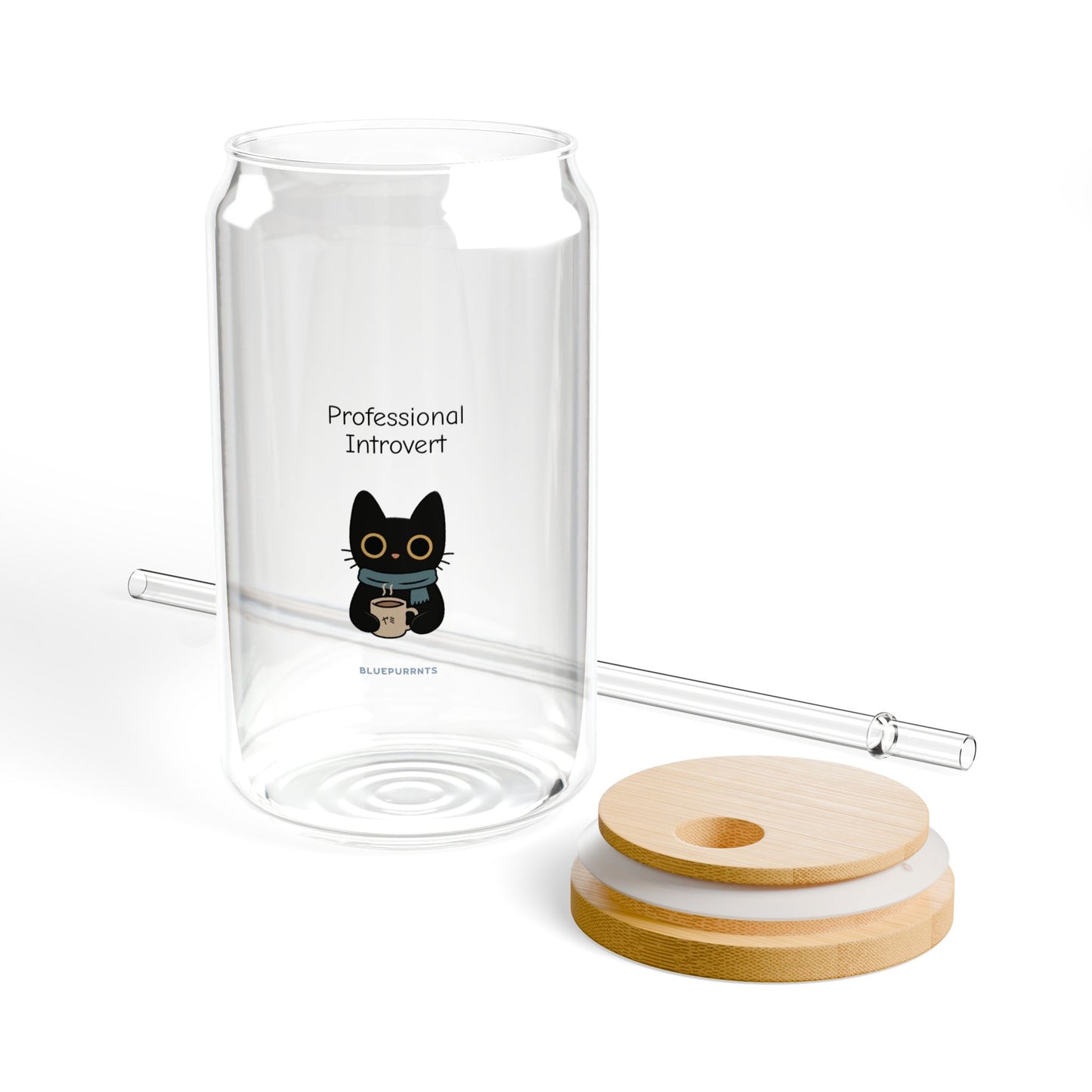 Yami the black cat - Professional Introvert Glass