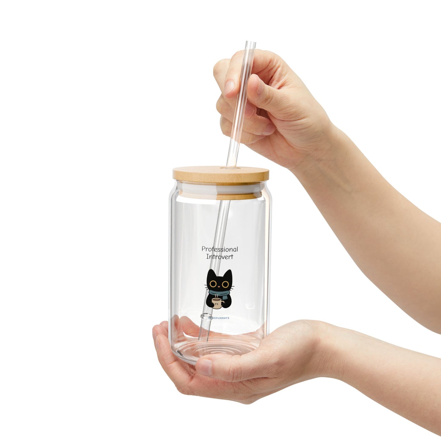 Yami the black cat - Professional Introvert Glass