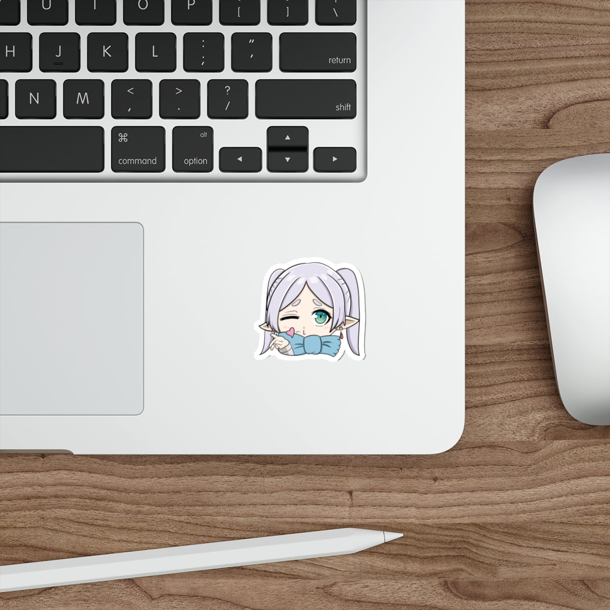 Frieren Flying Kiss Waterproof Sticker
