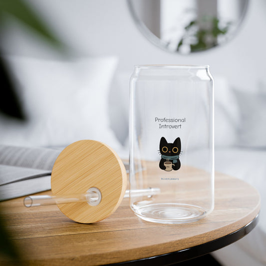 Yami the black cat - Professional Introvert Glass